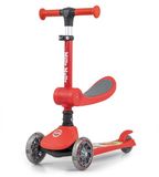 Milly Mally Fuzzy 3-wiel balancestep met zitje rood - Kinderstep