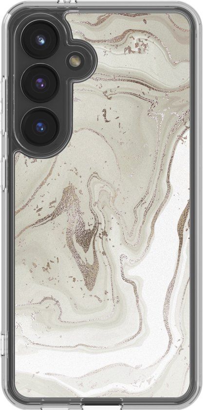 imoshion Hoesje - Geschikt voor Samsung Galaxy S24 - Design hoesje - Sandy Marble