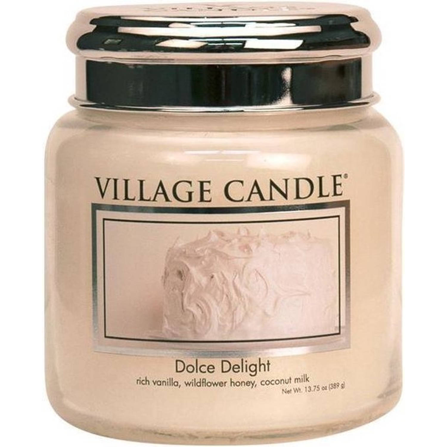 Village candle Village Geurkaars Dolce Delight vanille cake honing