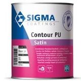Sigma Contour PU Satin Laque pour bois - Blanc - 1L