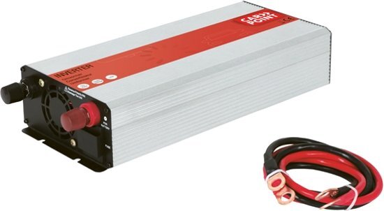 Carpoint Omvormer 12V<gt/>230V permanente aansluitng Continu 1500 Watt - piek 3000 Watt. Met USB