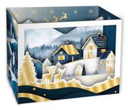 Weihnachtskarte Verlag Ernst Kaufmann GmbH Weihnachtskarte Pop-Up - Winterliche Dorfidylle