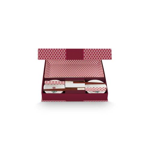 Pip Studio Flower Festival giftset sushi (6-delig) - Porselein - Roze