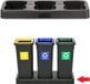 Plafor - Bac de tri en plastique - 3x20l - Noir
