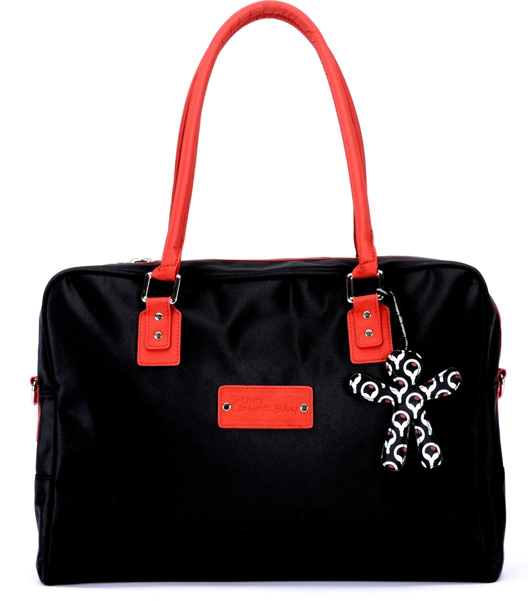 Little Company - Today PopUp Shoulder Bag Square Luiertas - Rood/Zwart