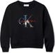 Calvin Klein Sweatshirt à capuche rembourré Mono Cn - Streetwear - Enfant - Noir - 10 ans
