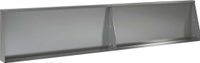 vidaXL Keermuur - 2 st - 100 x 12 x 40 cm - Gegalvaniseerd staal - zilver