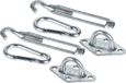 Accessoires pour voile d'ombrage - 12 pièces - acier galvanisé - kit de fixation pour voile d'ombrage