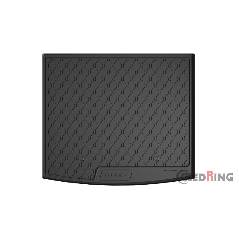 Gledring 1804 Rubbasol (Rubber) kofferbakmat Seat Ateca 2016-(Bovenverdieping), Zwart