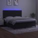 Maison Exclusive - Boxspringbed met matras en LED-verlichting, zwart, 180x200 cm, fluweel
