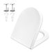 GRIFEMA G951 Toiletbril, Standaard Toiletbril, Soft Close, Quick Release, Ureumformaldehyde, wit, D-type