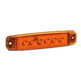 Lampa 97009 contourlamp met 6 LED's, oppervlaktemontage, 12/24 V - oranje