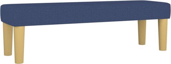 vidaXL Bankje 100x30x30 cm stof blauw