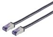 S-IMPULS CAT.6a câble plat, SuperFlex, S/FTP, noir, 0,25 mètre