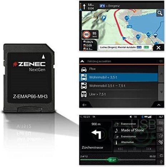 Zenec Z-EMAP66-MH3 - Camper software - 47 landen
