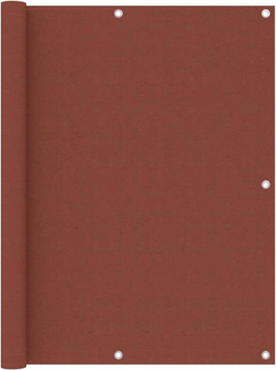 vidaXL Balkonscherm Oxford Stof Terracotta 120x500 cm