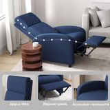 Homcom Relaxfauteuil Polyester Blauw