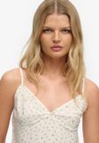 Superdry Top imprimé pour femme Weidebloemen blanc cassé Coton 100% Taille 16