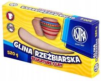 ASTRA Argile de sculpture pour enfants pour modelage, argile autodurcissante, 520 g
