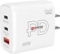 Skross Power Charger 65W PD GaN US USB-oplader 65 W 1x USB-A, 2x USB-C USB PD Wit