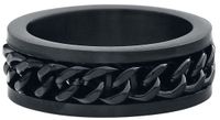 etNox hard and heavy etNox Mesh Steel Unisex Ring - Zwart
