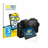 BROTECT Screenprotector 3 Stuks voor Fujifilm GFX100S II (Display + Schouderdisplay) Beschermglas transparant