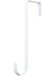 Crochet de couronne de Noël sans marque - blanc - 29,5 cm - fer