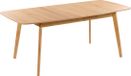 MADOX - Table à manger extensible - Couleur bois clair - Rétro et vintage - Beliani