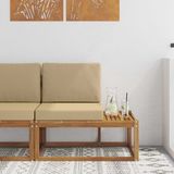 vidaXL Eindsofa Naturel 91 x 63 x 73 cm Massief Acacia Hout