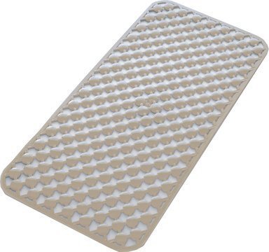 Aqualine GEO badmat rubber antislip 36 x 71 cm, beige