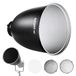 NEEWER 29,5 cm diepe reflector Bowens honingraatrooster