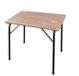 CASTELMERLINO Okumè Klaptafel met poten voor camping en terras, van marine multiplex, 80 x 60 cm, meerkleurig