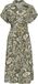 Only Jurk Onljakiri Linen Ss Midi Dress Noos 15357784 Kalamata/white Leafs Dames Maat - L