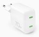 PURO MiniPro Universeel Wit 70W Snel Opladen USB-C Wandlader