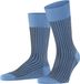 FALKE Oxford Stripe gedessineerd katoen sokken heren blauw - maat 43-44