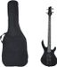 vidaXL - Basgitaar - voor - beginners - elektrisch - met - tas - 4/4 - 46" - zwart