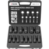 TECPO Krachtdopsleutelset 1/2 inch slagmoersleutel moeren 10-32 mm