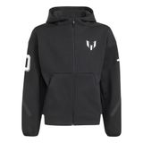 ADIDAS PERFORMANCE Sportief sweatvest 'Messi ZNE' zwart / wit