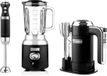 Westinghouse Set 3 pièces – Mixeur à main + Mixeur plongeant + Accessoire blender 1,5L – Noir