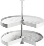 Emuca Shelvo 3/4 Spel Met Draaiende Schalen Zilver