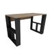 WELL HOME MOBILIARIO & DECORACIÓN Bureau 73,8 x 120 x 60 cm, eiken saffier-zwart