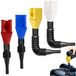 Dailygoods - Entonnoir Flexible - Entonnoir Plastique - Entonnoir Auto - Entonnoir Thermique - Entonnoir avec Tamis - 4 Pièces, Robuste et Pliable