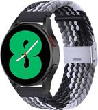 By Qubix Qubix Braided Nylon Band for Xiaomi Mi Watch / Watch 2 / Watch S1 / S2 / S3 / S4 (47mm) - Grey/Black