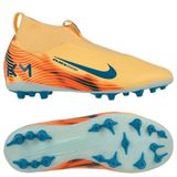 Nike Air Zoom Mercurial Superfly 10 Academy AG Mbappé Personal Edition - Melon/Neo Turquoise/Vert Enfant - Herbe synthétique (AG), pointure 36