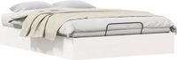 vidaXL - Bedframe - Ottoman - met - opbergruimte - Wit - 160 x 200 cm