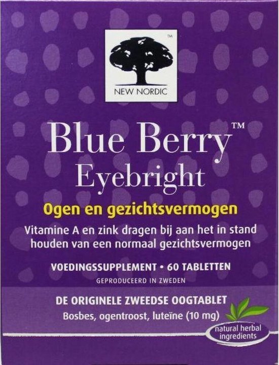 New Nordic Blue Berry Eyebright Tabletten 60st