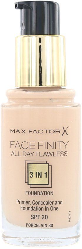 Oil Max Factor Facefinity All Day Flawless 3-in-1 Foundation - 30 Porcelain