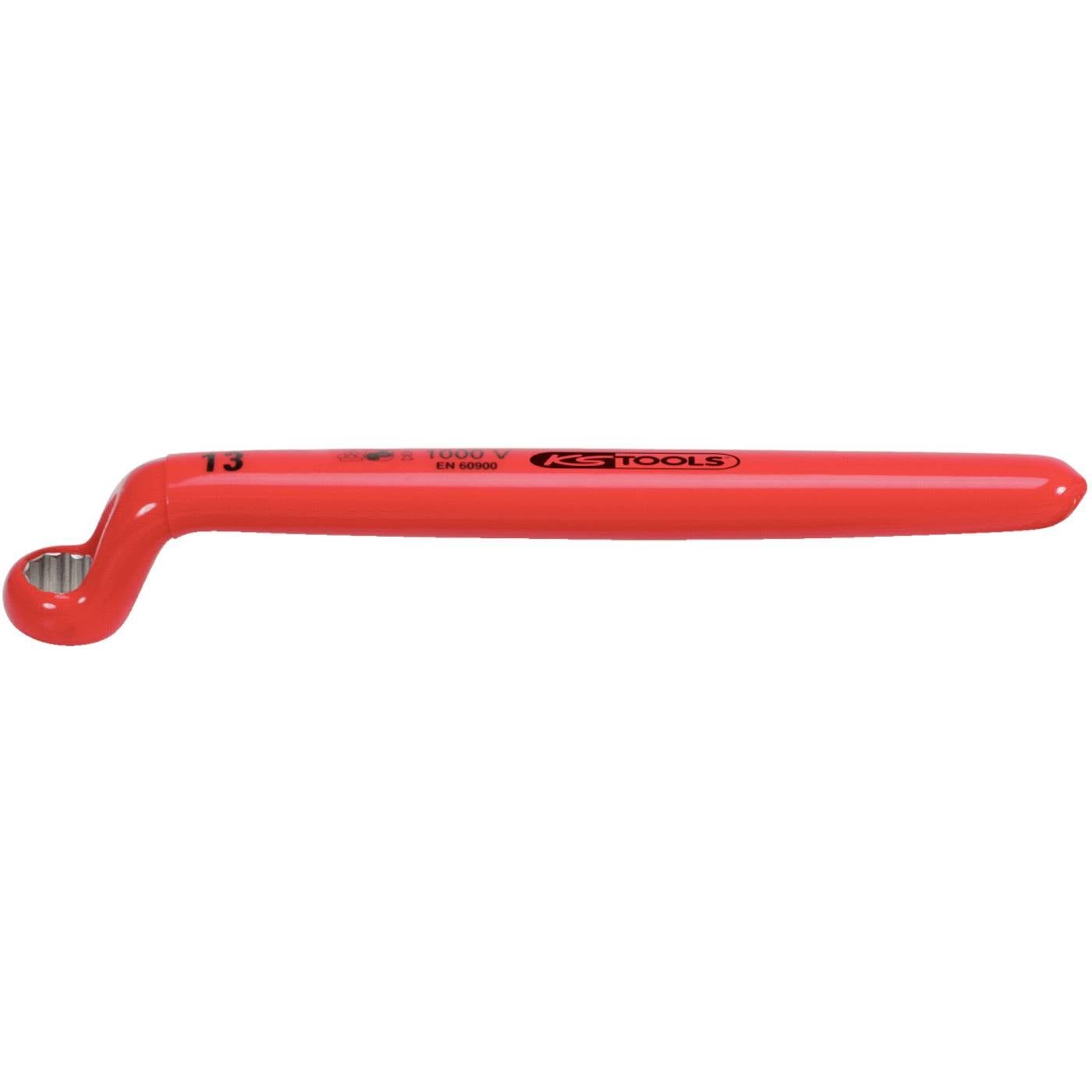 KS Tools 117.2281 Ringsleutel met veiligheidsisolatie, gebogen, 15/16"