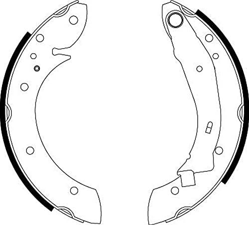 HELLA PAGID 8DB 355 001-721 Brake Shoe Set - H9000 - Lucas - CITROEN / PEUGEOT