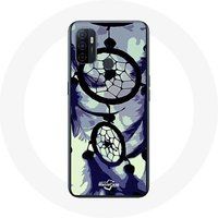 Maniacase Hoesjes voor Oppo A53 Dream Catcher in grijs en zwart